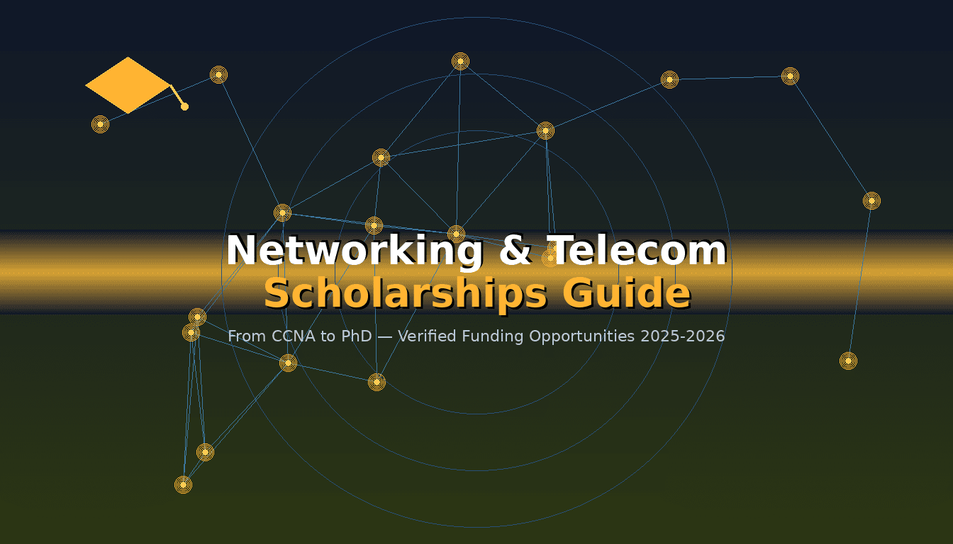 Networking & Telecom Scholarships: From CCNA to PhD (2025–2026)